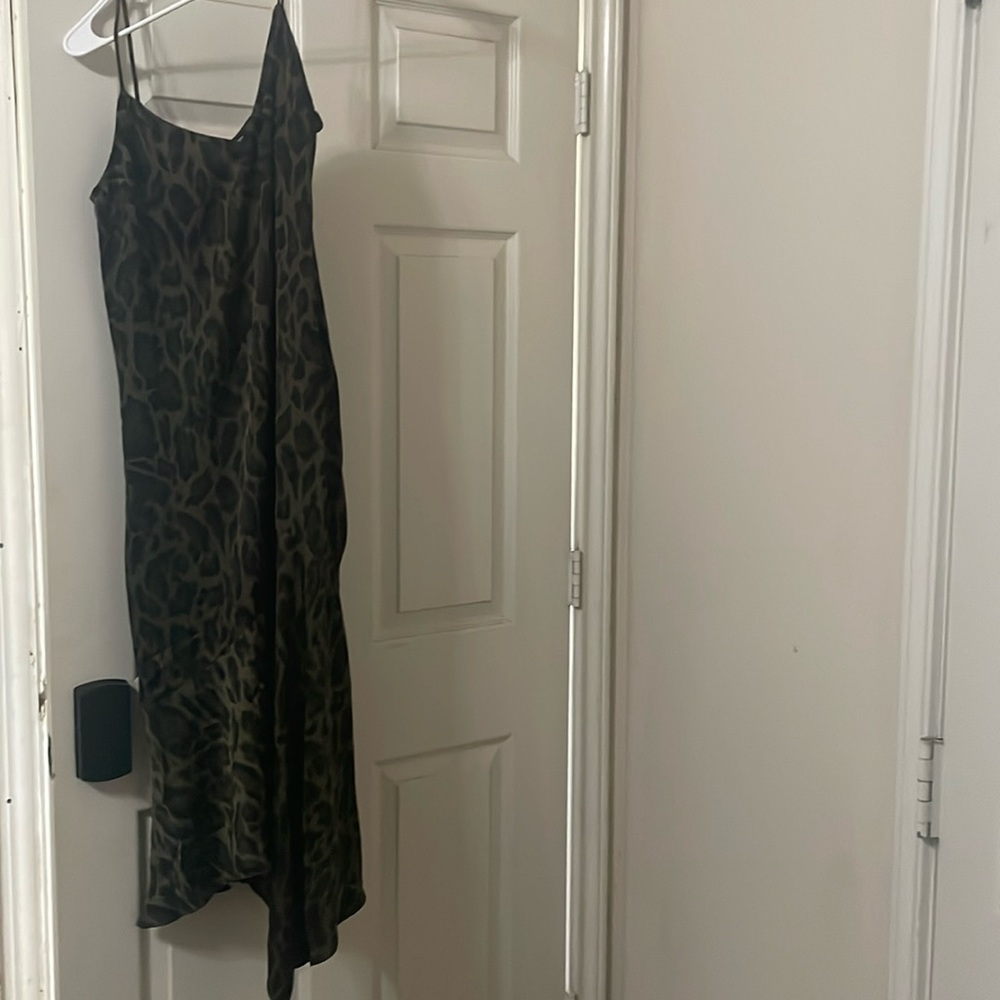 NWT Steve Madden Army green and black cheetah print dress